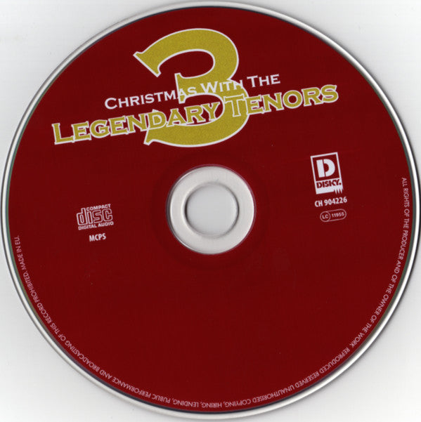 Various : Christmas With The Three Legendary Tenors (CD, Comp)