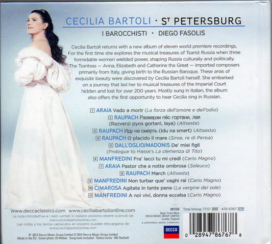 Cecilia Bartoli : St. Petersburg (CD, Album, Dlx, Ltd)
