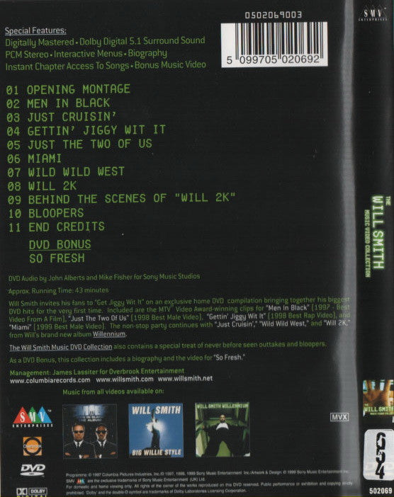Will Smith : The Will Smith Music Video Collection (DVD-V, Comp)