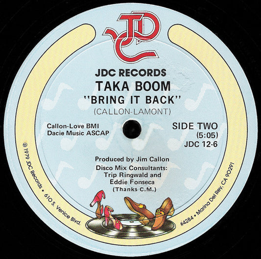 Taka Boom : Bring It Back (12")