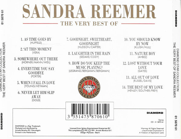 Sandra Reemer : The Very Best Of (CD, Comp)