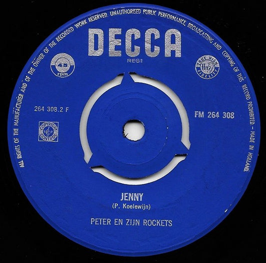 Peter Koelewijn & Zijn Rockets : Marijke / Jenny (7", Single)