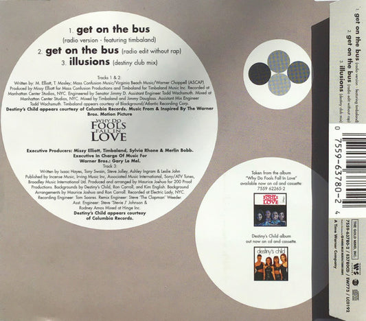Destiny's Child Featuring Timbaland : Get On The Bus (CD, Single)