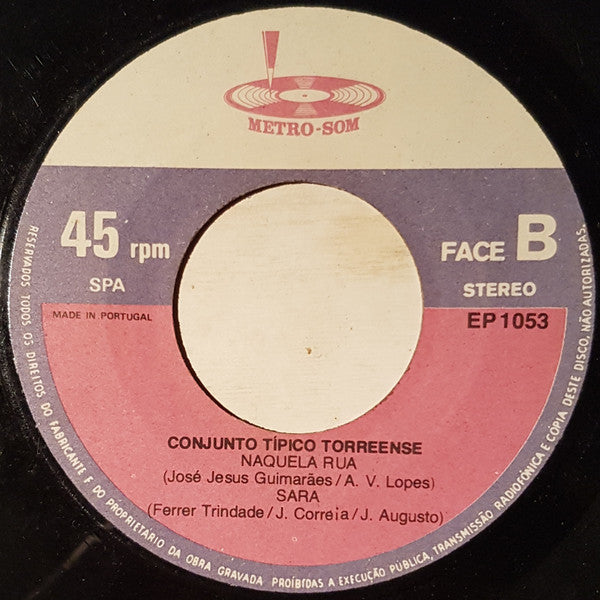 Conjunto Típico Torreense : Brincadeira Algarvia (7", EP)