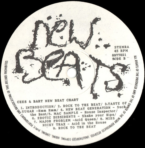 Cees & Bart : New Beat Chart Vol.1 (12", Mixed)