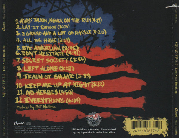 Squad Five-O : Late News Breaking (CD, Album)