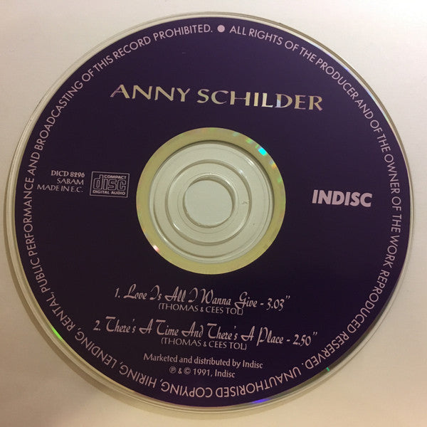 Anny Schilder : Love Is All I Wanna Give (CD, Single)