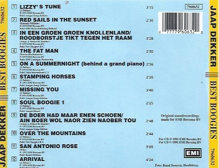 Jaap Dekker : Best Boogies (CD, Comp)