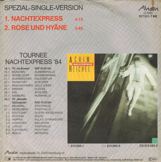Achim Reichel : Nachtexpress (7", Single)