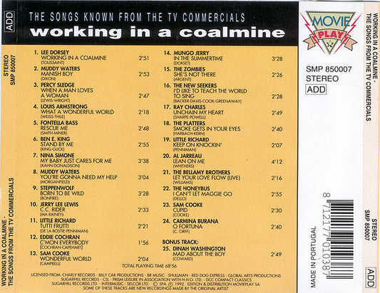 Various : Working In A Coalmine - The Songs Known From The TV Commercials (CD, Comp)