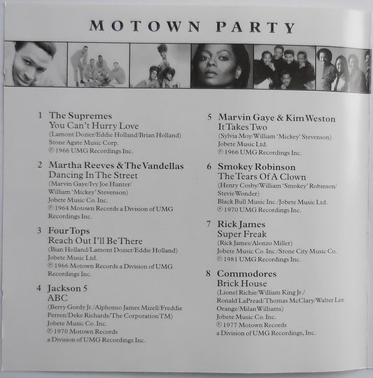 Various : Motown Party (CD, Comp)