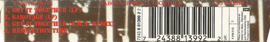 Beastie Boys : Sabotage / Get It Together (CD, Single)