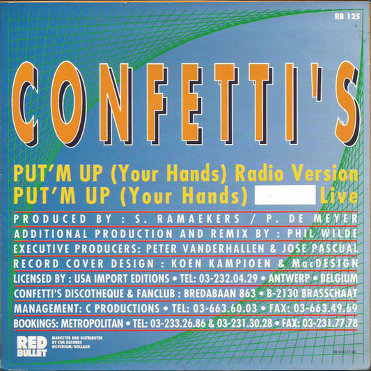 Confetti's : Put'm Up (Your Hands) (7")