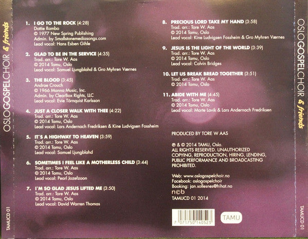 Oslo Gospel Choir : I Go To The Rock (CD, Album)
