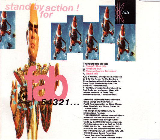 F.A.B. Featuring MC Parker : Thunderbirds Are Go! (CD, Single)