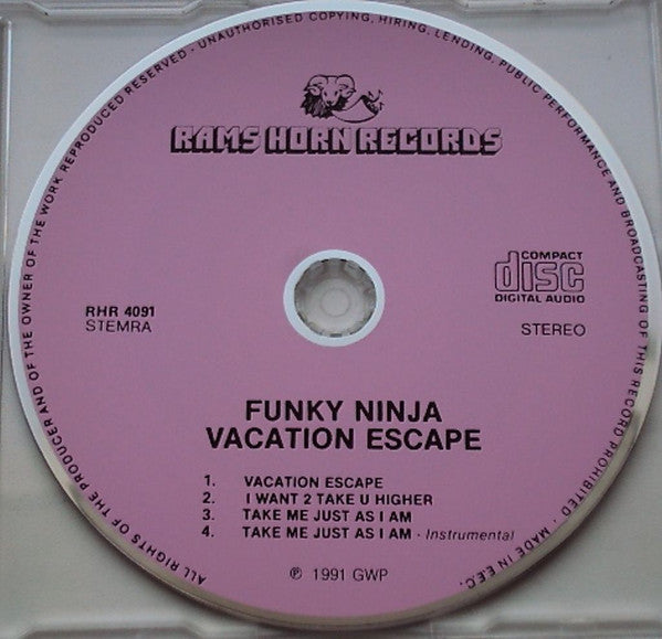 Funky Ninja : Vacation Escape (CD, Maxi)