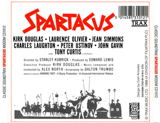 Alex North : Spartacus (CD, Album, RE)