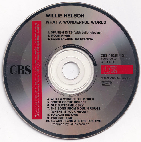 Willie Nelson : What A Wonderful World (CD, Album)