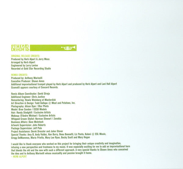 Herb Alpert & The Tijuana Brass : Whipped Cream & Other Delights Re-Whipped (CD, Album)