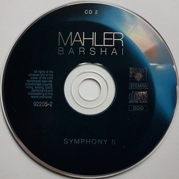 Gustav Mahler / Junge Deutsche Philharmonie, Rudolf Barshai : Symphony 10 (Reconstruction Barshai) - Symphony 5 (2xCD, Album)