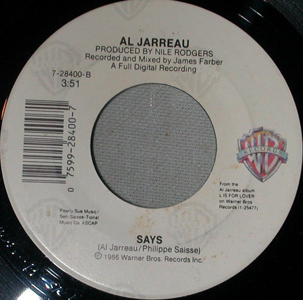 Al Jarreau : Give A Little More Lovin' (7", Spe)