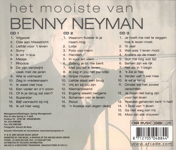 Benny Neyman : Het Mooiste Van (3xCD, Comp)