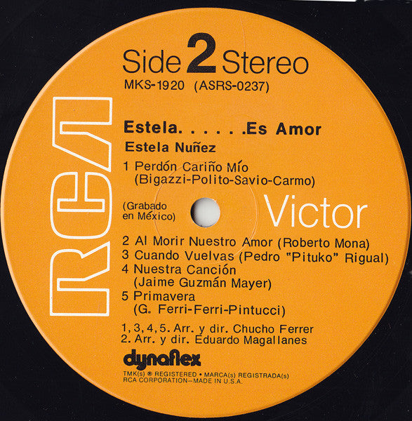 Estela Nuñez : Estela... Es Amor (LP, Album)