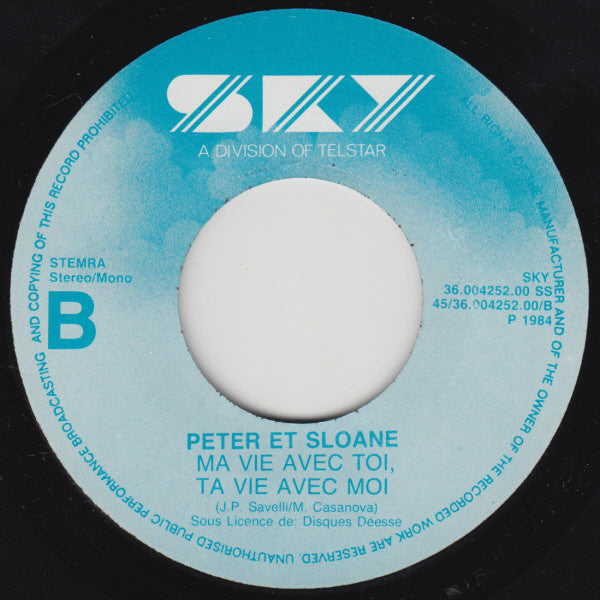Peter Et Sloane : Besoin De Rien, Envie De Toi (7", Single)