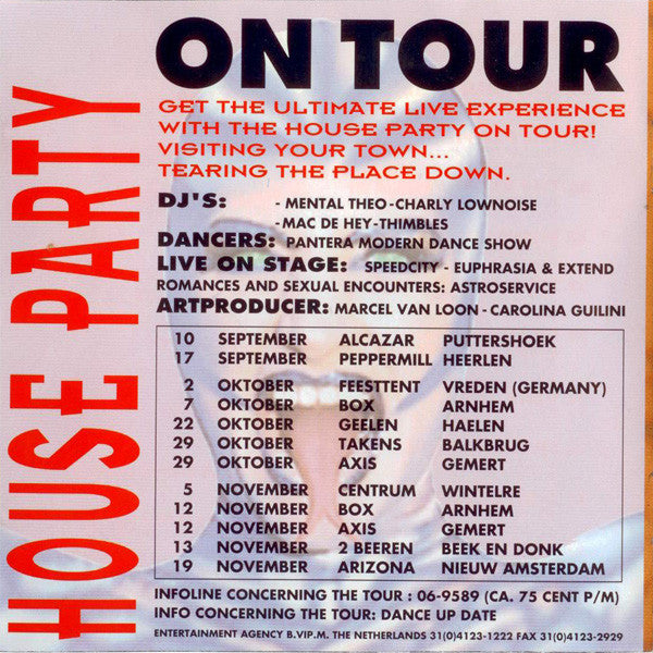Various : House Party 8 (The Hardcore Ravemix) (CD, Comp, Mixed)