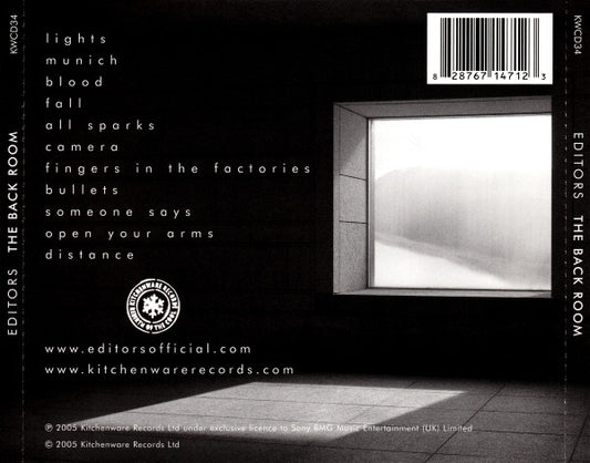 Editors : The Back Room (CD, Album)