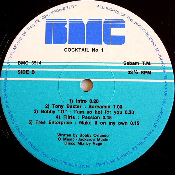 Various : Cocktail N°1 (12", Mixed, Lig)