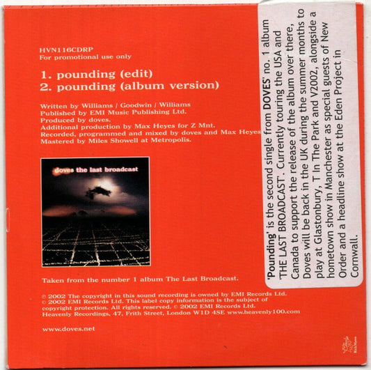 Doves : Pounding (CD, Single, Promo)