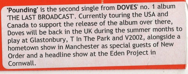 Doves : Pounding (CD, Single, Promo)