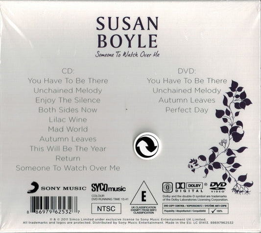 Susan Boyle : Someone To Watch Over Me (CD, Album + DVD-V, NTSC + S/Edition)