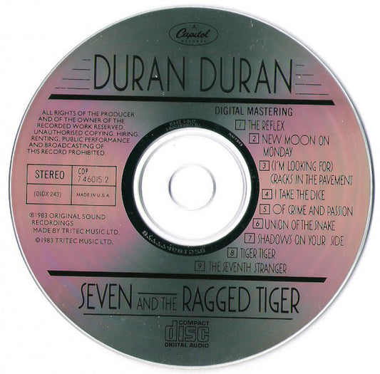 Duran Duran : Seven And The Ragged Tiger (CD, Album, RP)