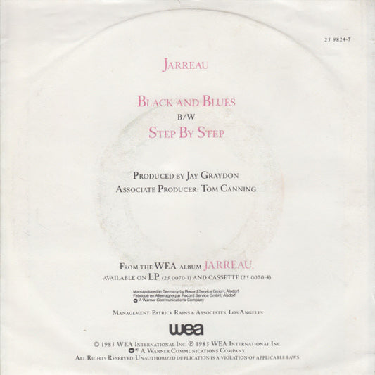 Al Jarreau : Black And Blues (7", Single)