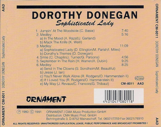 Dorothy Donegan : Sophisticated Lady (CD, Album)