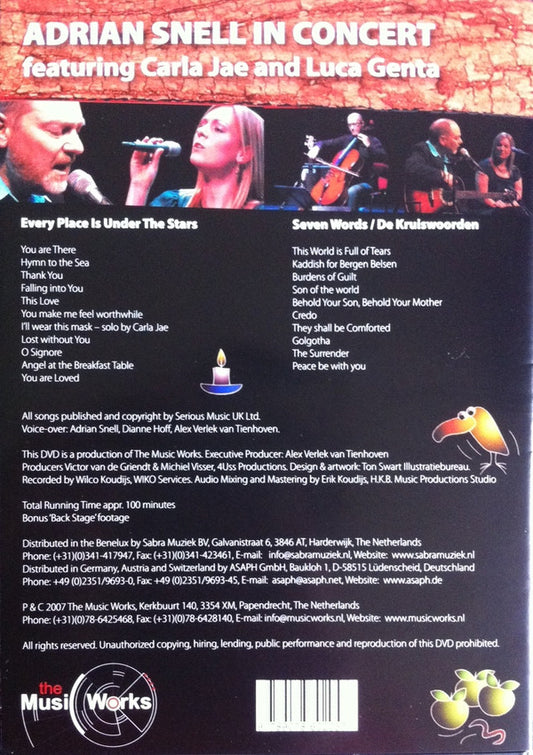 Adrian Snell : Every Place Is Under The Stars - Seven Words / De Kruiswoorden (DVD-V)