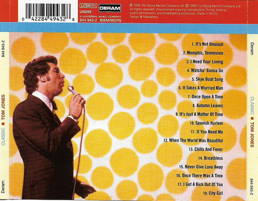 Tom Jones : Classic Tom Jones (CD, Comp, RM)