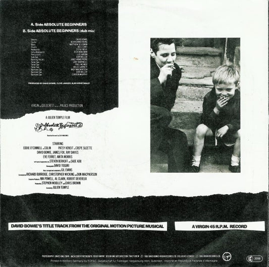 David Bowie : Absolute Beginners (7", Single)