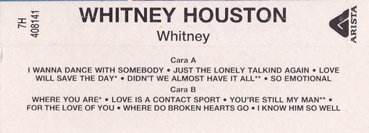 Whitney Houston : Whitney (Cass, Album)
