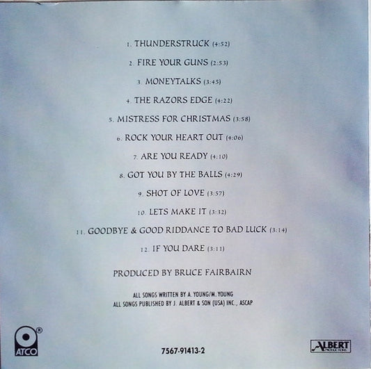 AC/DC : The Razors Edge (CD, Album, RE)