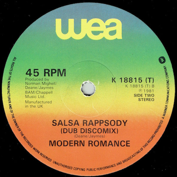 Modern Romance : Everybody Salsa (12")