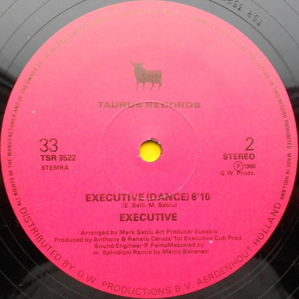 Executive (2) : Executive (Dance) (12", Single)
