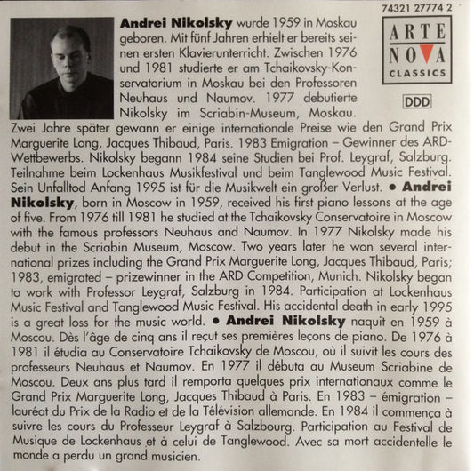 Frédéric Chopin, Andrei Nikolsky : 24 Preludes Op. 28 * Barcarole Op. 60 Piano Sonata No. 2 Op. 35 "Funeral March" (CD, Album)