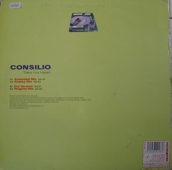 Consilio : Take My Heart (12")