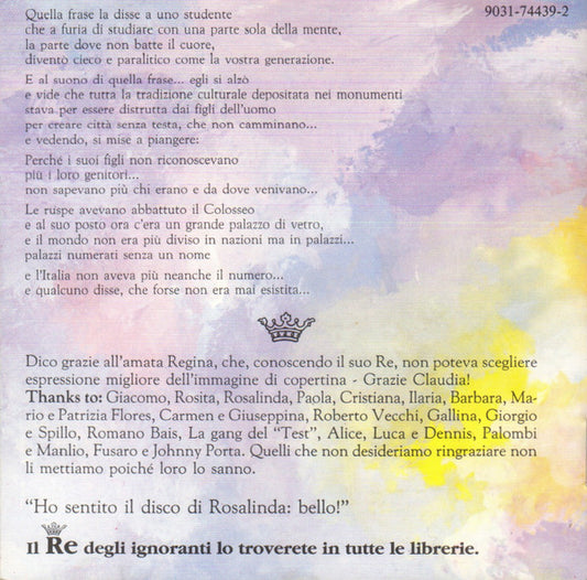 Adriano Celentano : Il Re Degli Ignoranti (CD, Album)