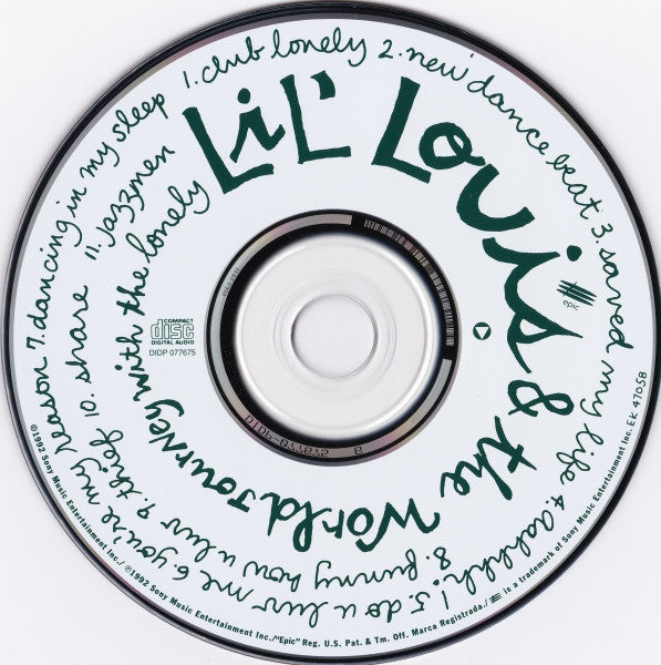 Lil' Louis & The World : Journey With The Lonely (CD, Album, RE)