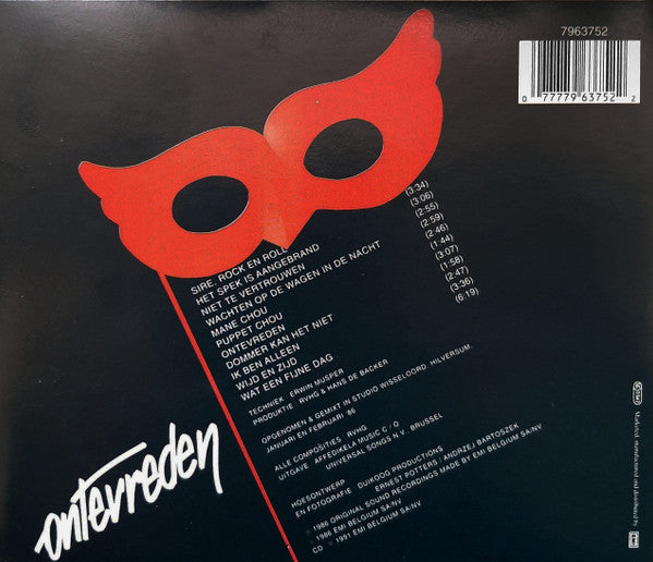Raymond van het Groenewoud : Ontevreden (CD, Album, RE)