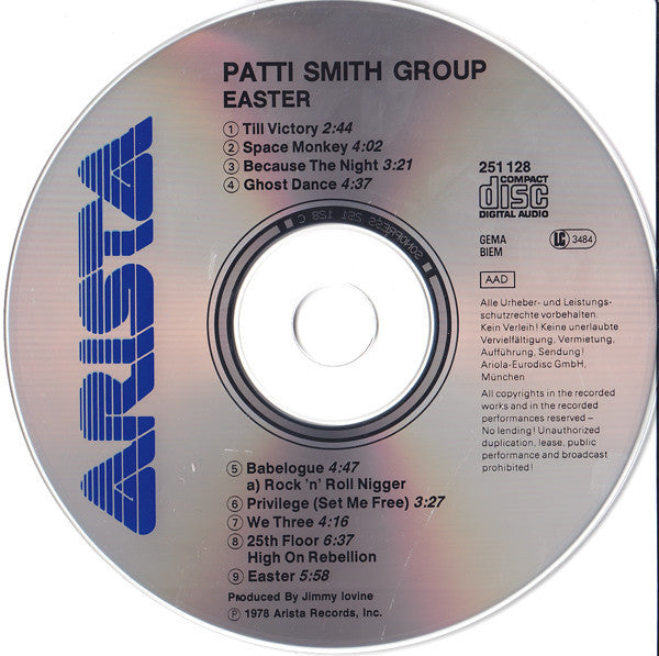 Patti Smith Group : Easter (CD, Album, RE)
